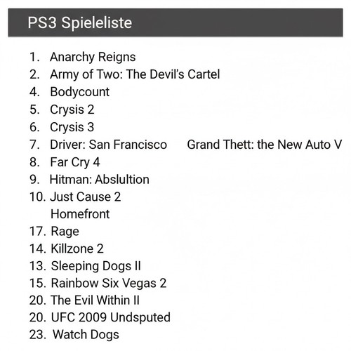 Ps3 spielepaket top zustand - top,